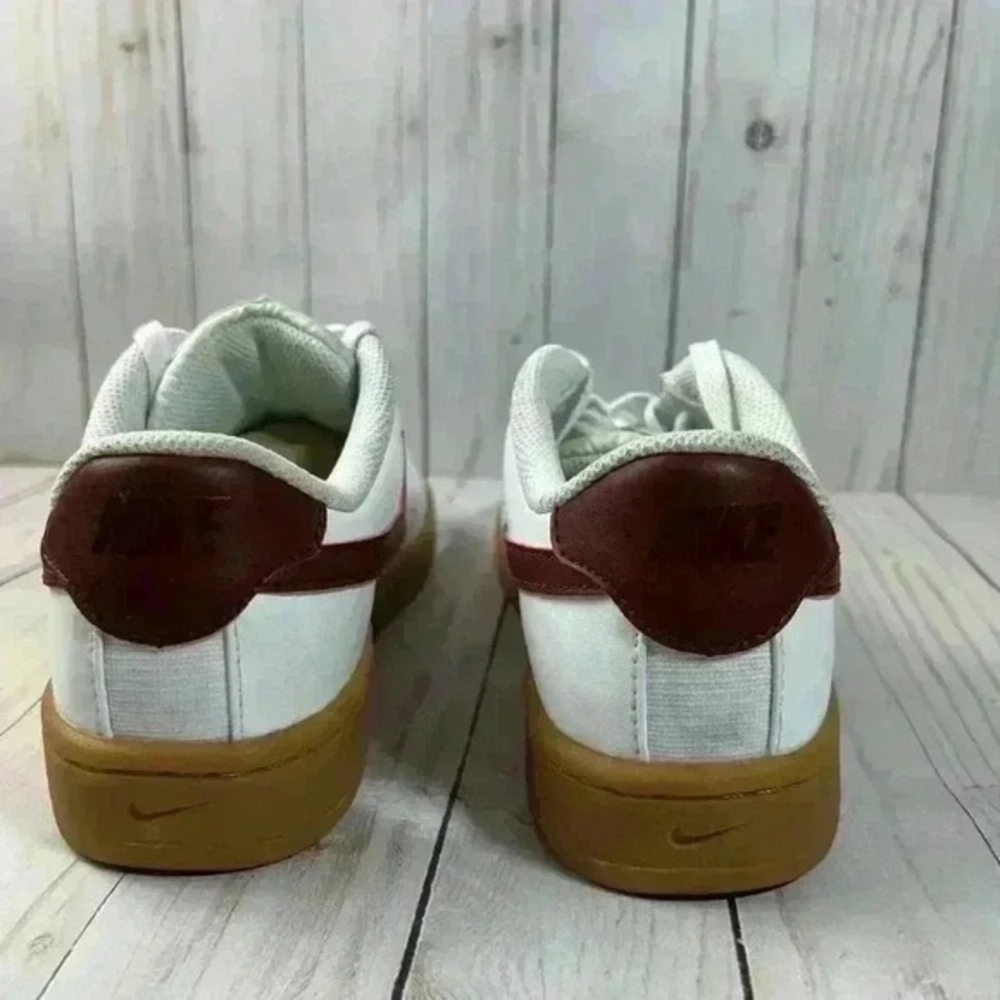 Nike Court Royale 2 Low White Dark‎ Beetroot Gum Sneakers Size 8 - Picture 4 of 8